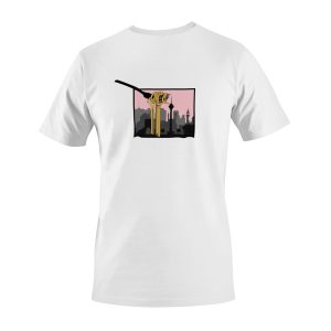 تیشرت پیران طرح اسپاگتیِ صورتی کد NP0141