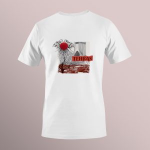 تیشرت پیران طرح تهران سرخ کد NP0029