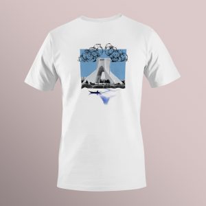 تیشرت پیران طرح ابر و آزادی کد NP0012