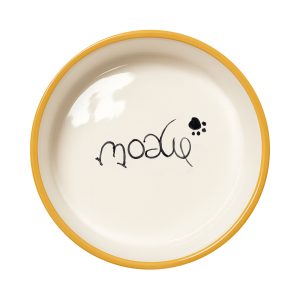 ظرف آب و غذای سگ و گربه سرامیکی نقاشی شده